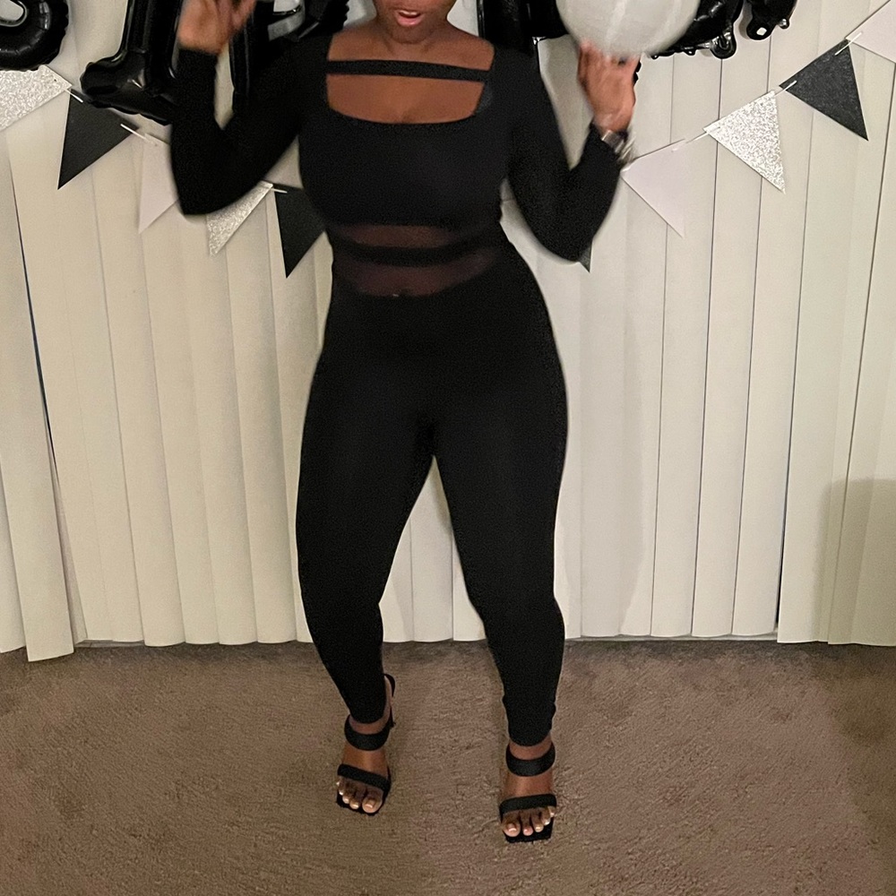 Naked Wardrobe Mesh Bodysuit - Size M